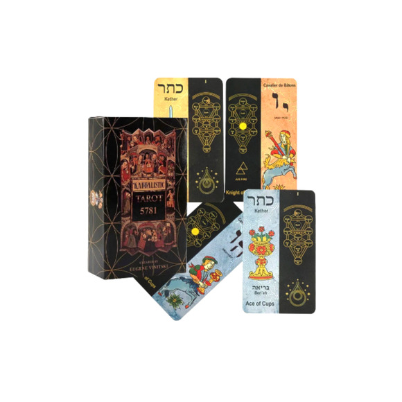 Kabbalistic Tarot Mini Tarot Card Deck & QR Guidebook New-Sealed Package - Picture 4 of 7